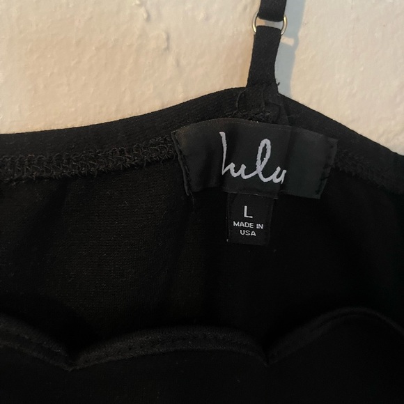 Lulus Perfect Date Black Scalloped Bodycon Dress - Picture 6 of 6